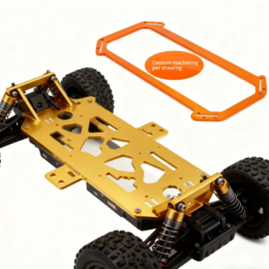Lightweight custom aluminum remote control car chassis